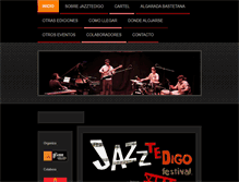 Tablet Screenshot of jazztedigofestival.com